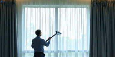 Commercial curtain steam cleaning service deer-park-vic hotels offices