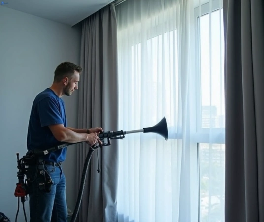 Professional curtain steam cleaning process equipment Matty Curtain Cleaning deer-park-vic
